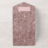 ベビーシャワー&おむつラッフルベビーバスケットグリッター オールインワン招待状 (外側)