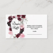 ベビーシャワー、おむつラッフル、ハロウィーンテーマ エンクロージャーカード (正面)