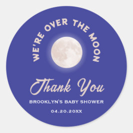 ベビーシャワー お月様のように楽しい ジェンダーニュートラル ラウンドシール