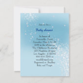 ベビーシャワー 。 かわいい猫と赤ちゃん ノートカード (裏面)