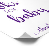 ベビーシャワー |ほこりっぽいバラピンクブックスベビー ポスター (角)