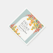 ベビーシャワー オータムラブ 秋の花 スタンダードカクテルナプキン (角)