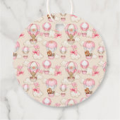 ベビーシャワー ガール ピンク フェイバータグ (裏面)