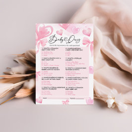 ベビーシャワー クイズ ゲーム カード バレンタイン ゲーム