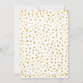 ベビーシャワー - グリーン ボタニカル ゴールド 招待状 (裏面)