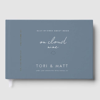 ベビーシャワー ゲストブック - クラウド テーマ