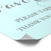 ベビーシャワー サイン ピンク 水彩 青 (角)