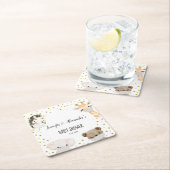 ベビーシャワー スクエアペーパーコースター (インサイチュ)