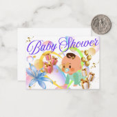 ベビーシャワー ノートカード (正面/裏面インサイチュ)