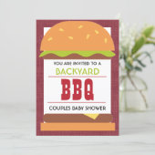 ベビーシャワー バックヤード BBQ 招待状 (スタンド正面)