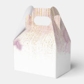 ベビーシャワー パーソナライズ フラワーレター フェイバーボックス (裏面サイド)