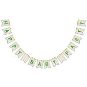 ベビーシャワー「ピクニックフローラ」アゲハチョウバナー バンティングフラッグ (全)