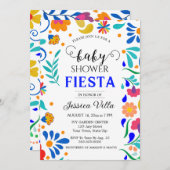 ベビーシャワー フィエスタ メキシコ フォーク パーティー 招待状 (正面/裏面)
