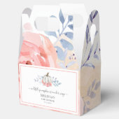 ベビーシャワー フローラル ピンクのバラ ライラックの花が咲く フェイバーボックス (オープン)