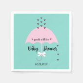 ベビーシャワー プチギフト 性別発表パーティー スタンダードカクテルナプキン (正面)
