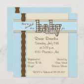 ベビーシャワー(プライド) 招待状 (正面/裏面)