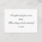 ベビーシャワー – ベビーボトル エンクロージャーカード (裏面)