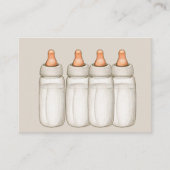 ベビーシャワー – ベビーボトル エンクロージャーカード (正面)