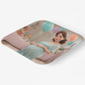 ベビーシャワー ペーパープレート (傾斜あり)