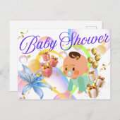 ベビーシャワー ポストカード (正面/裏面)