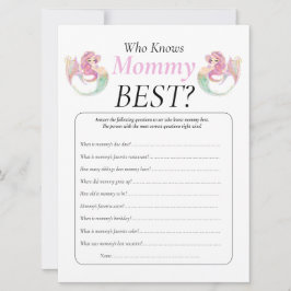 ベビーシャワー マーメイド マミー 赤ちゃん 海の下 招待状