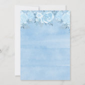 ベビーシャワー　メール便　水彩　狐　青 招待状 (裏面)