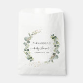 ベビーシャワー　ユーカリグリーン　ボヘミア　ラスティック フェイバーバッグ (正面)