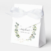 ベビーシャワー　ユーカリグリーン　ボヘミア　ラスティック フェイバーボックス (正面サイド)