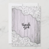 ベビーシャワー ライト ラセ ひまわり バーンスタイル ウッド ストリングライト 招待状 (裏面)