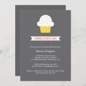 ベビーシャワー | ラブがたっぷり 招待状 (正面/裏面)