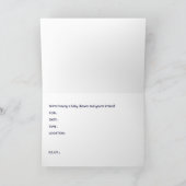 ベビーシャワー：ヴィンテージ傘 招待状 (内部)