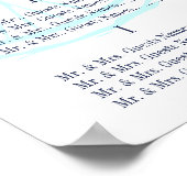 ベビーシャワー ヴィンテージ 自転車 ゲスト 着席 チャート (角)