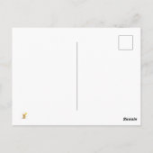 ベビーシャワー, 個人名入りテディベアカード, 男女兼用 ポストカード (裏面)