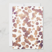 ベビーシャワー 偽物ゴールド ブロンズ 招待状 (裏面)