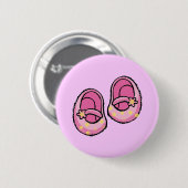 ベビーシャワー(女の子) 缶バッジ (正面&裏面)