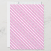 ベビーシャワー 女の子 誕生前のお祝い テディーバルーン ママの知恵 招待状 (裏面)