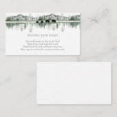 ベビーシャワー |山素朴山 |ベビーブック エンクロージャーカード (正面/裏面)