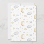 ベビーシャワー 性別発表 ムーン スターズ インビテーション (裏面)
