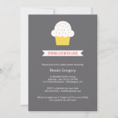 ベビーシャワー |恋がまき散らされる 招待状 (正面)