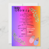 ベビーシャワー 招待状 (正面)