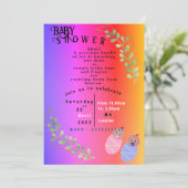 ベビーシャワー 招待状 (スタンド正面)