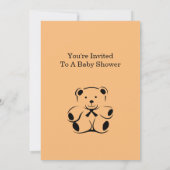 ベビーシャワー 招待状 (裏面)