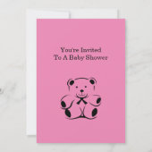 ベビーシャワー 招待状 (裏面)