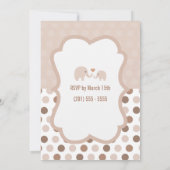 ベビーシャワー 招待状 (裏面)