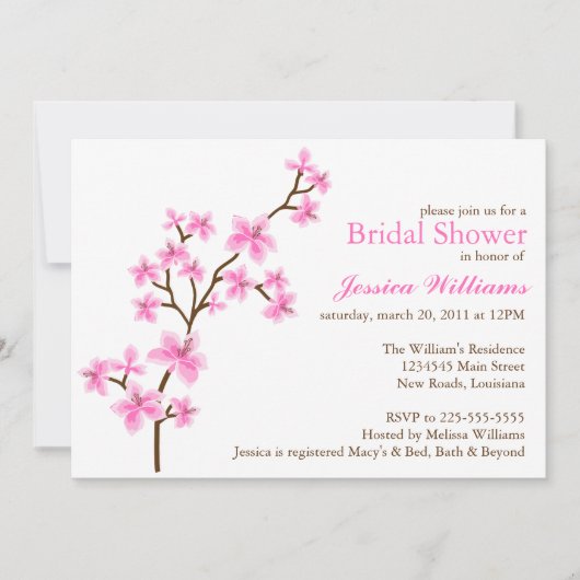 ベビーシャワー 招待状 (正面)