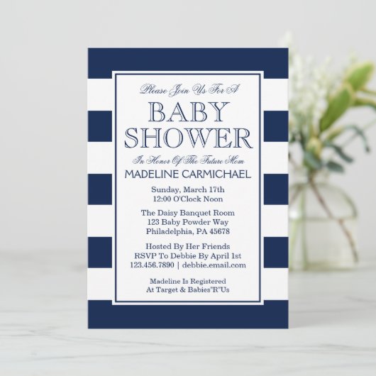 ベビーシャワー 招待状 (スタンド正面)