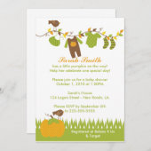 ベビーシャワー 招待状 (正面/裏面)