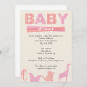 ベビーシャワー 招待状 (正面/裏面)