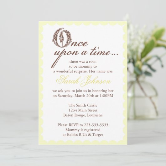 ベビーシャワー 招待状 (スタンド正面)