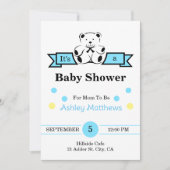 ベビーシャワー 招待状 (正面)